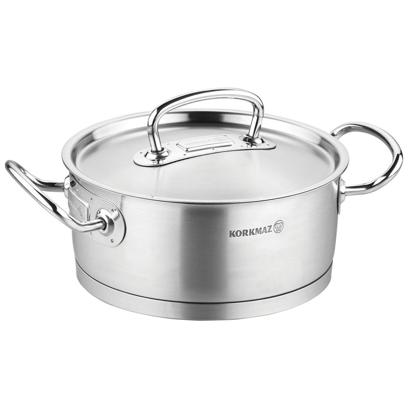Cocotte en acier inoxydable Korkmaz Proline, 7,7 pintes