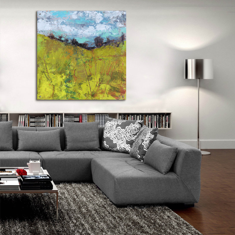 «Summer Sky» par Linda Nickell, H 36 po x l 36 po x P 0,2 po