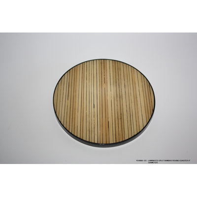 Bamboo Round 6 Piece Coaster Set
