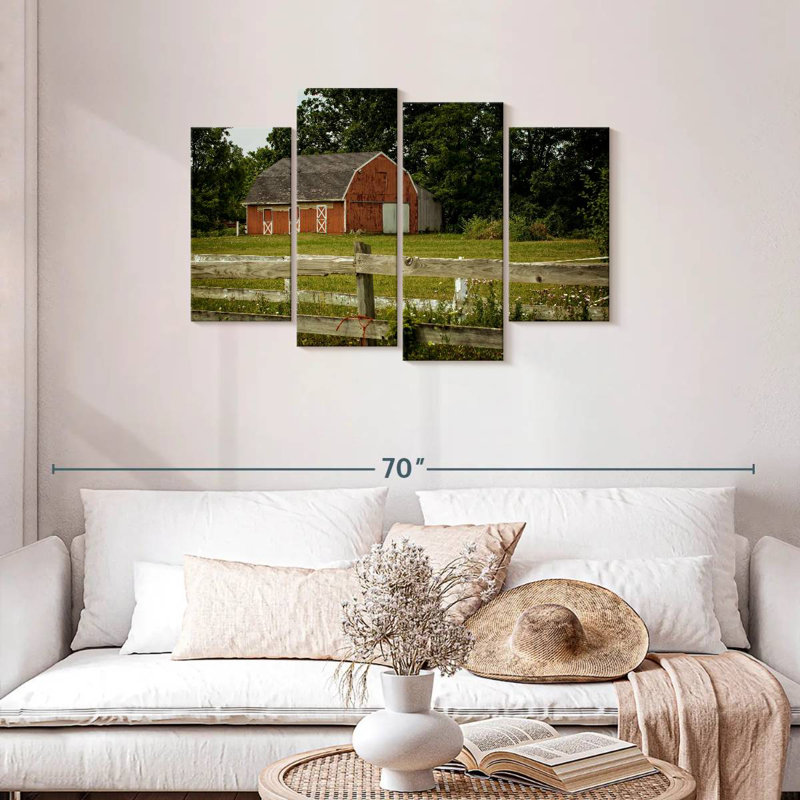 Lilie Rural Farm Barn, 27" H x 43" W