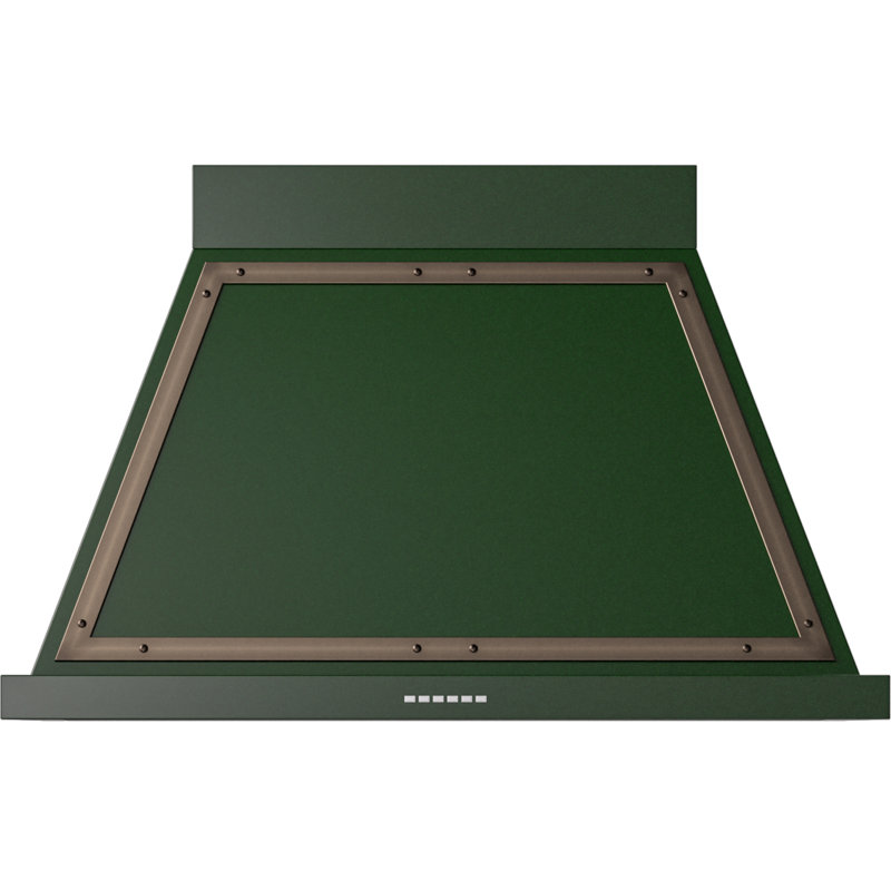Hotte murale 40 pouces avec 600 PCM ILLES Nostalgie II Series Noblesse, Vert émeraude / bronze