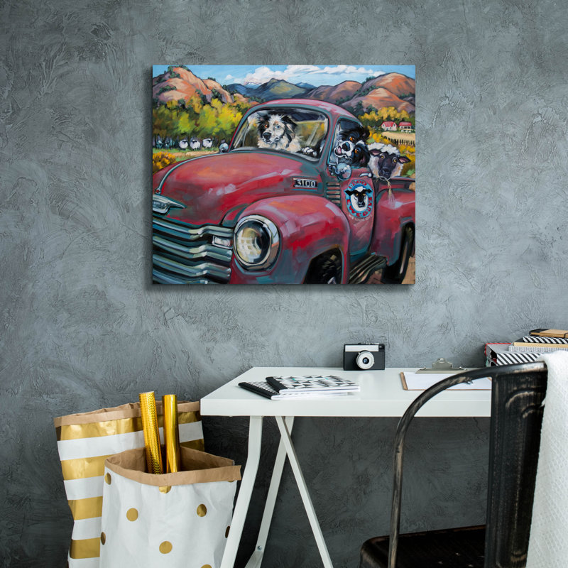 «1 800 Ewe Guys» par CR Townsend, H 20 po x l 24 po x P 0,75 po