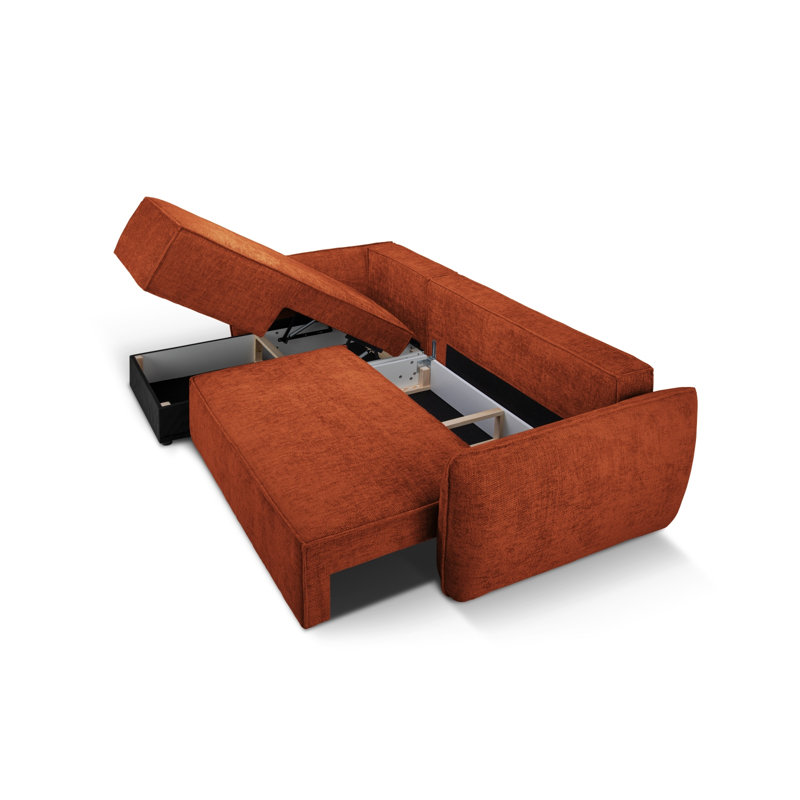 Blessington 4 Seater Sofa Bed, Left Hand Facing, Brown