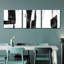 «White To Black Abstract II», reproduction sur toile-93059174