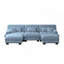Canapé modulaire à 3 places avec 2 repose-pieds convertibles pour salon, appartement, studio et bureau-1682782116-1682782118