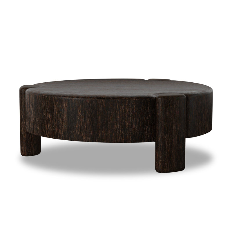 Toman Coffee Table, Ebony Rustic Oak