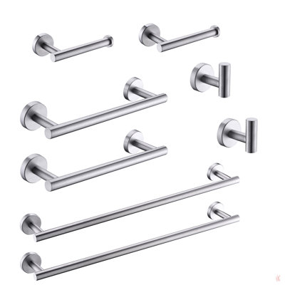 Bathroom Accessories Set, Stainless Steel Bathroom Hardware Set, Bath Towel Bar Set, Towel Racks For Bathroom Wall Mounted.