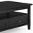 Warm Shaker 48"W Solid Wood Coffee Table with Two Storage Drawers and Open Shelf-1726136677