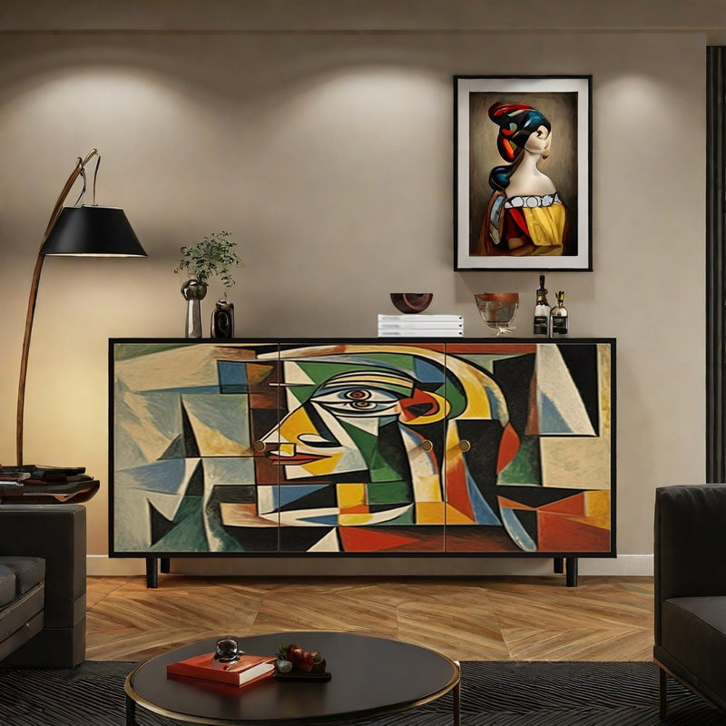 Armoire décorative French Abstract Art