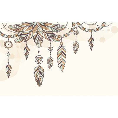 Premium Peel & Stick Wall Mural - Bohemian Dreamcatcher