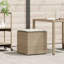Cushion Box with Storage with Pillow Poly Rattan Outdoor Patio Solution-750007392