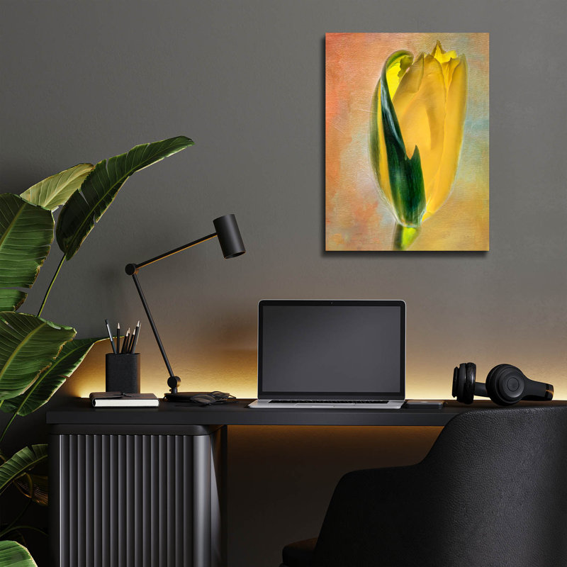 Art mural en verre acrylique «Little Sister» par Pamela Plummer, H 16 po x l 12 po x P 0,13 po