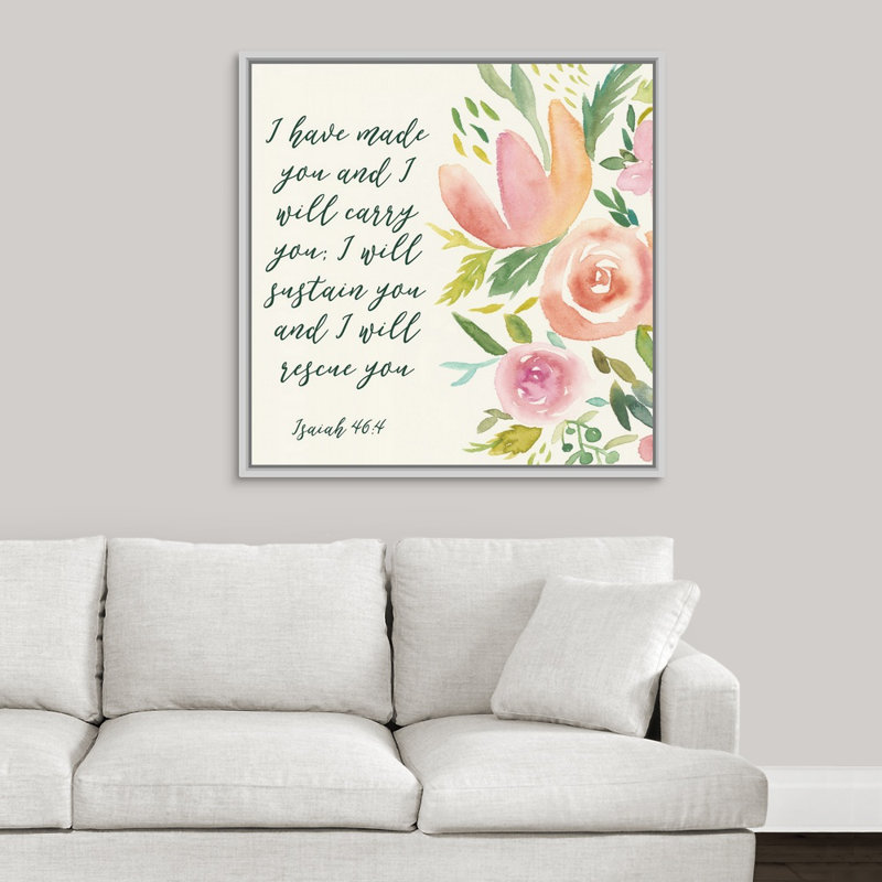 Grace On Grace I par Studio W - reproduction sur toile, H 37,7 po x l 37,7 po x P 1,75 po, Cadre blanc