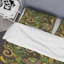 Cachemire vert floral - ensemble de housse de couette abstrait - microfibre de polyester-1021340134