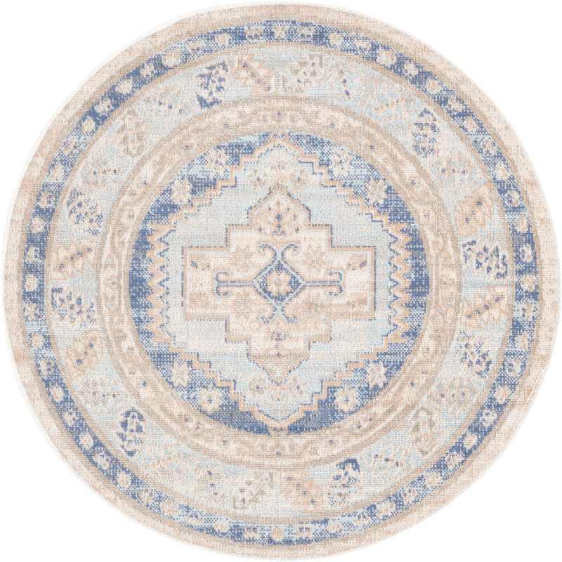 Matthei Oriental Indoor Rug, Round 3'3"