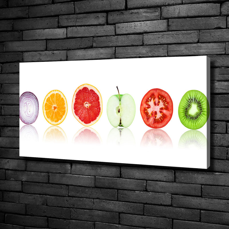 Fruits And Vegetables - Wrapped Canvas Print