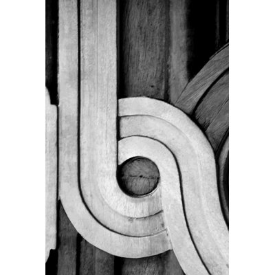 Grayscale Abstract Concrete Painting