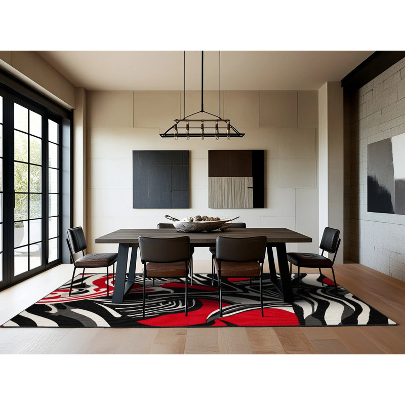 Obsidian Glow Rug, Rectangle 6' x 9'