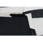 Tapis noir/crème vache à imprimé fait main animal Blomquist-1849112365