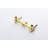 Wall Mounted Bathroom Sink Faucet, Matte Black With No Overflow Pop-Up Drain. Two Cross Handles For Precise Water Control. Splash Aerator A Quiet Supply. Brass And Stainless Steel Compositional-124242111