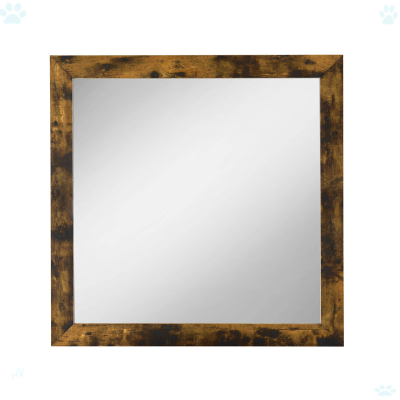 Miroir rustique Juvanth, Chêne