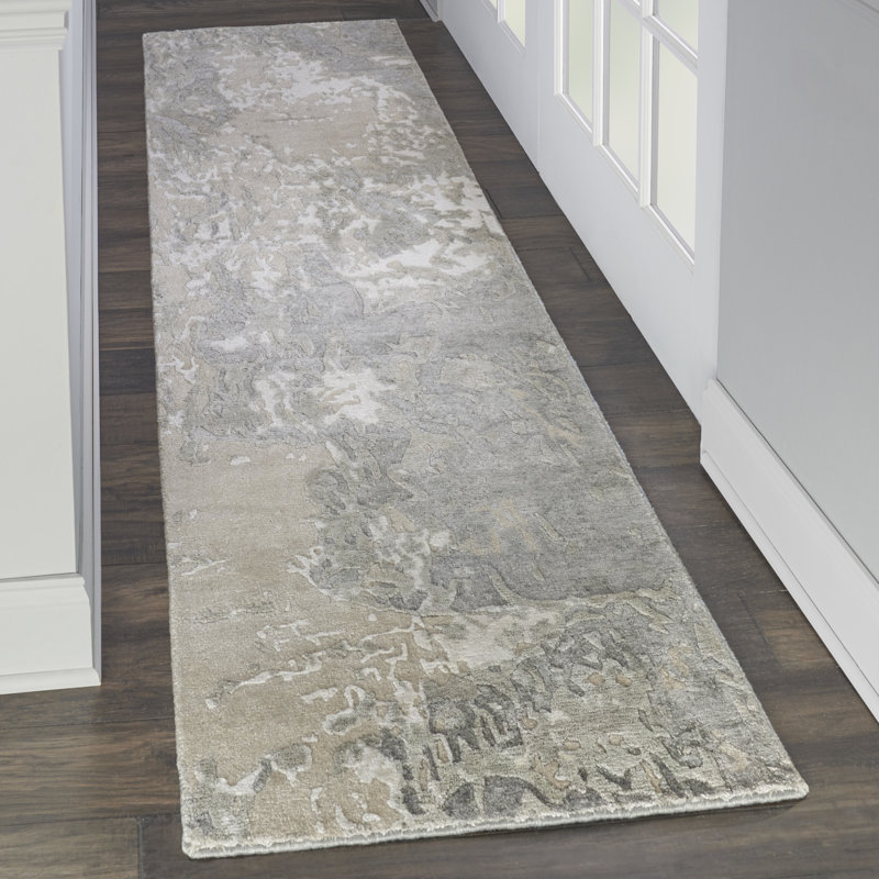 Nourison Tinita 2'3" x 8' Sand Modern Indoor Rug, Runner 2'3" x 8'