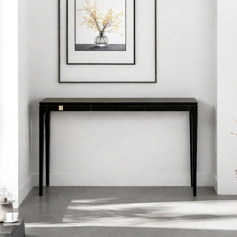 Console moderne minimaliste, H 33,46 po x l 54,33 po x P 12,6 po