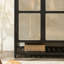 Armoire simple et rétro en bois massif-112307961