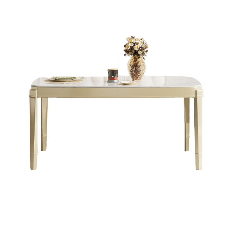Jakyri Solid Wood Base Dining Table, 29.92"H x 55.11"L x 31.49"W