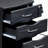 Rolling Storage and File Cabinet, Espresso