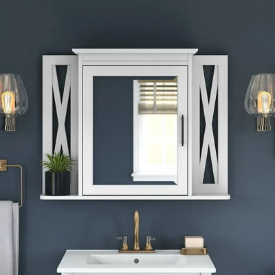 Altoona 11'' W 25'' H Framed Medicine Cabinet Mirror