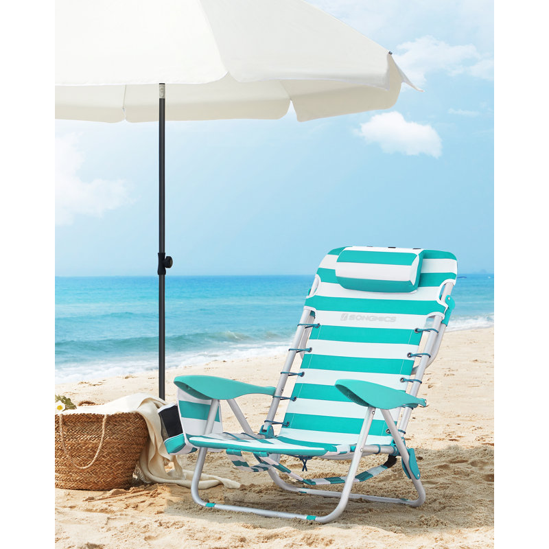 Chanteal Folding Beach Chair, Green