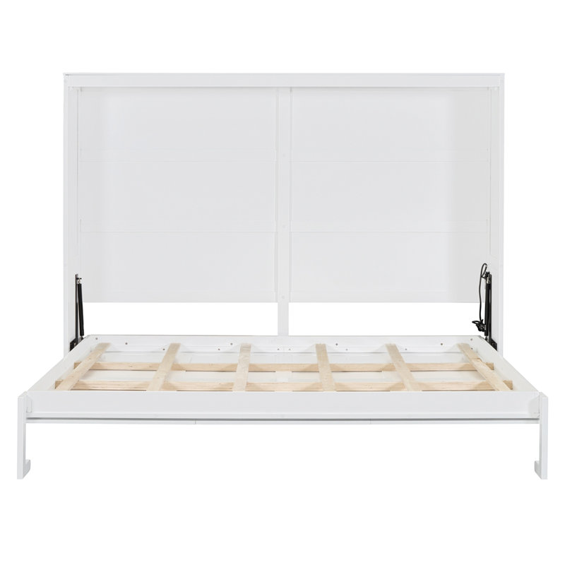 Grand lit escamotable mural, Blanc, Grand