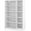 Garde-robe blanche à 3 portes - Transformez l'espace de chambre à coucher moderne avec des tablettes intérieures décoratives