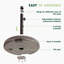 Base de parasol ronde en plastique Belanna-1788966658