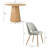 Caetano 2-Person Round Pedestal Dining Set-1218273216