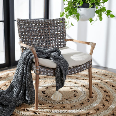 Miltenberger Rattan Accent Chair W/ Cushion