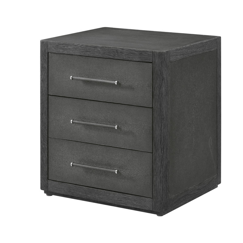 Maxwell 3 - Drawer Nightstand, Obsidian