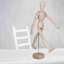 Mannequin de bois mannequin articulé avec base et corps flexible