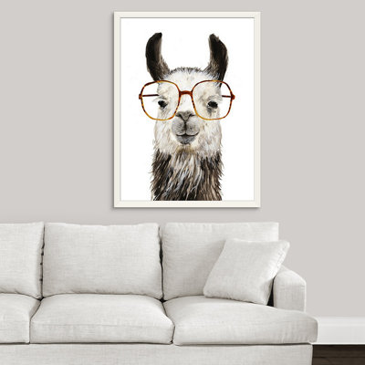 "calcul llama ii" , reproduction d’art encadrée novogratz
