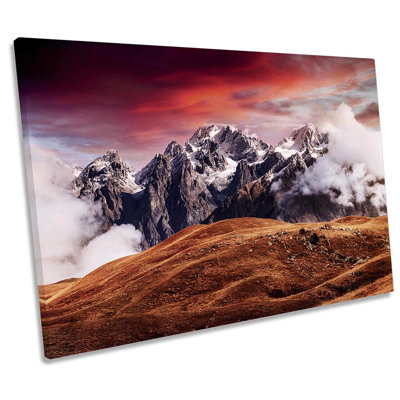 Mount Ushba Mheyer Georgia - Wrapped Canvas Print