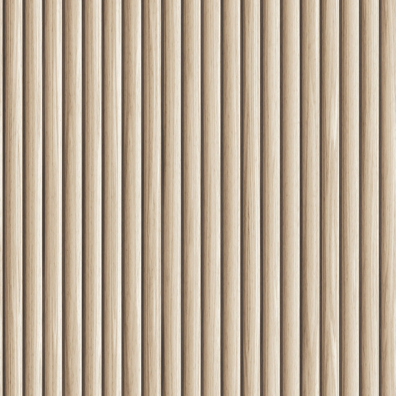Reeded Wood Self-Adhesive Wallpaper Roll
