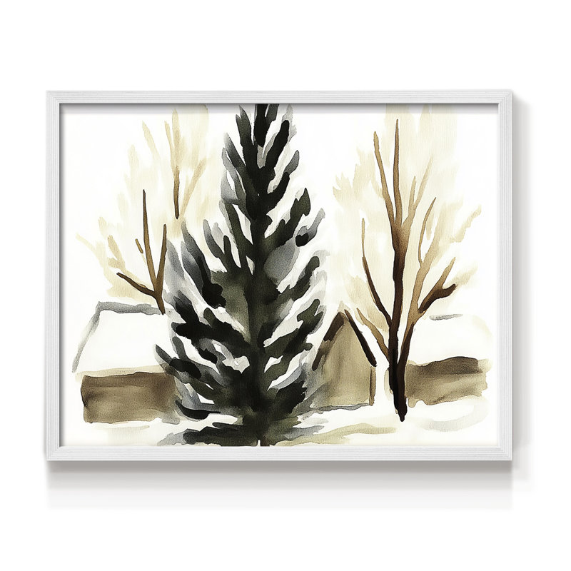 Art de Noël - Cxxxi - reproduction encadrée - réversible, H 11 po x l 14 po, Blanc