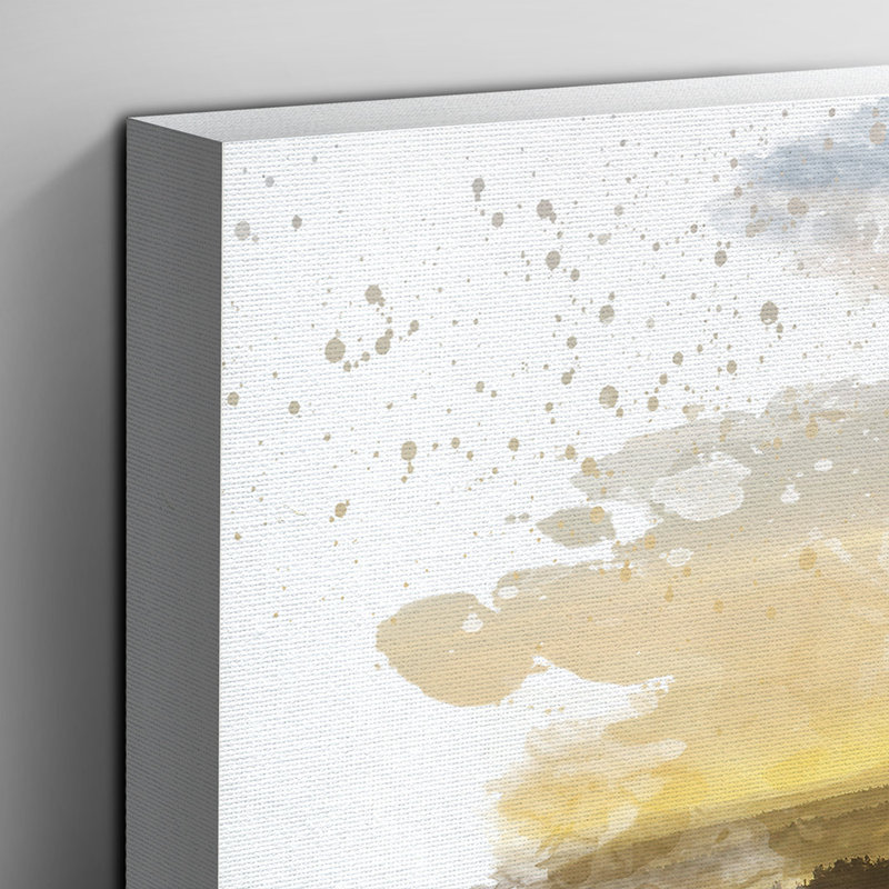 Beautiful Sunrise Landscape - Wall Art, 35cm H x 50cm W, Wrapped Canvas