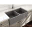 33 in. L Farmhouse Double Basin Kitchen Sink-609481025