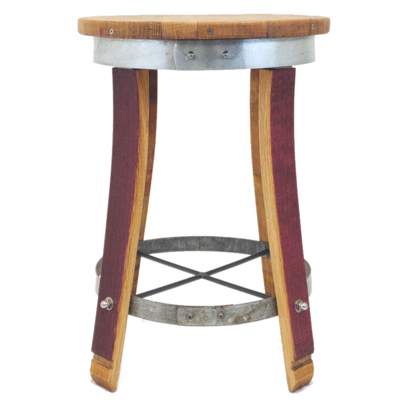 Tabouret de bar pivotant en bois massif 30 po Elio