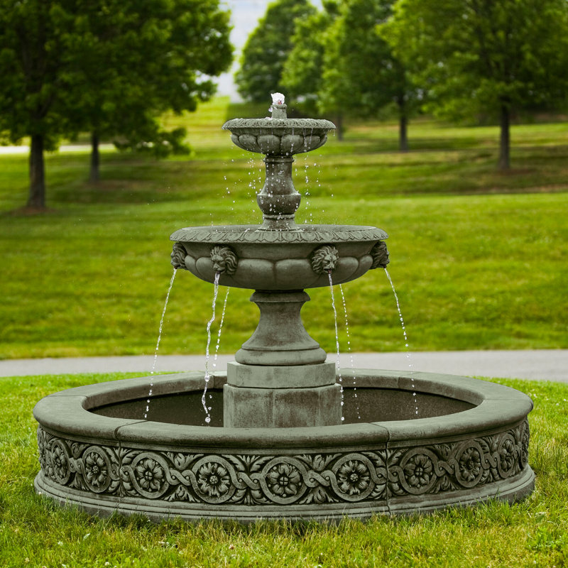 Fontaine en béton Parisienne, Bronze cuivré