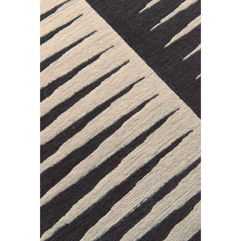 Kelly Wearstler Bravado Graphite Runner Area Rug, Runner 2'9" x 12'