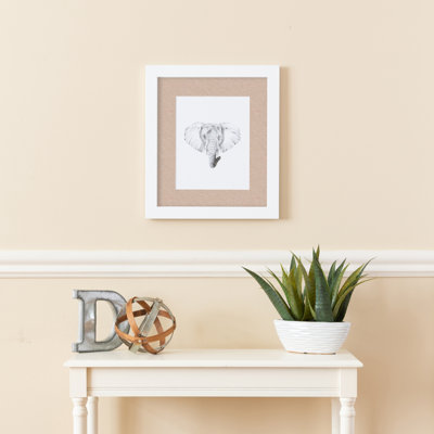 Cadre pour photo simple blanc mat 10 "x 20"
