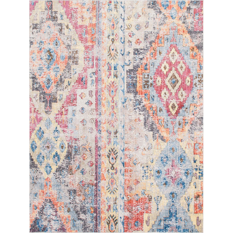 Geometric Indoor Rug, Rectangle 8' x 10'